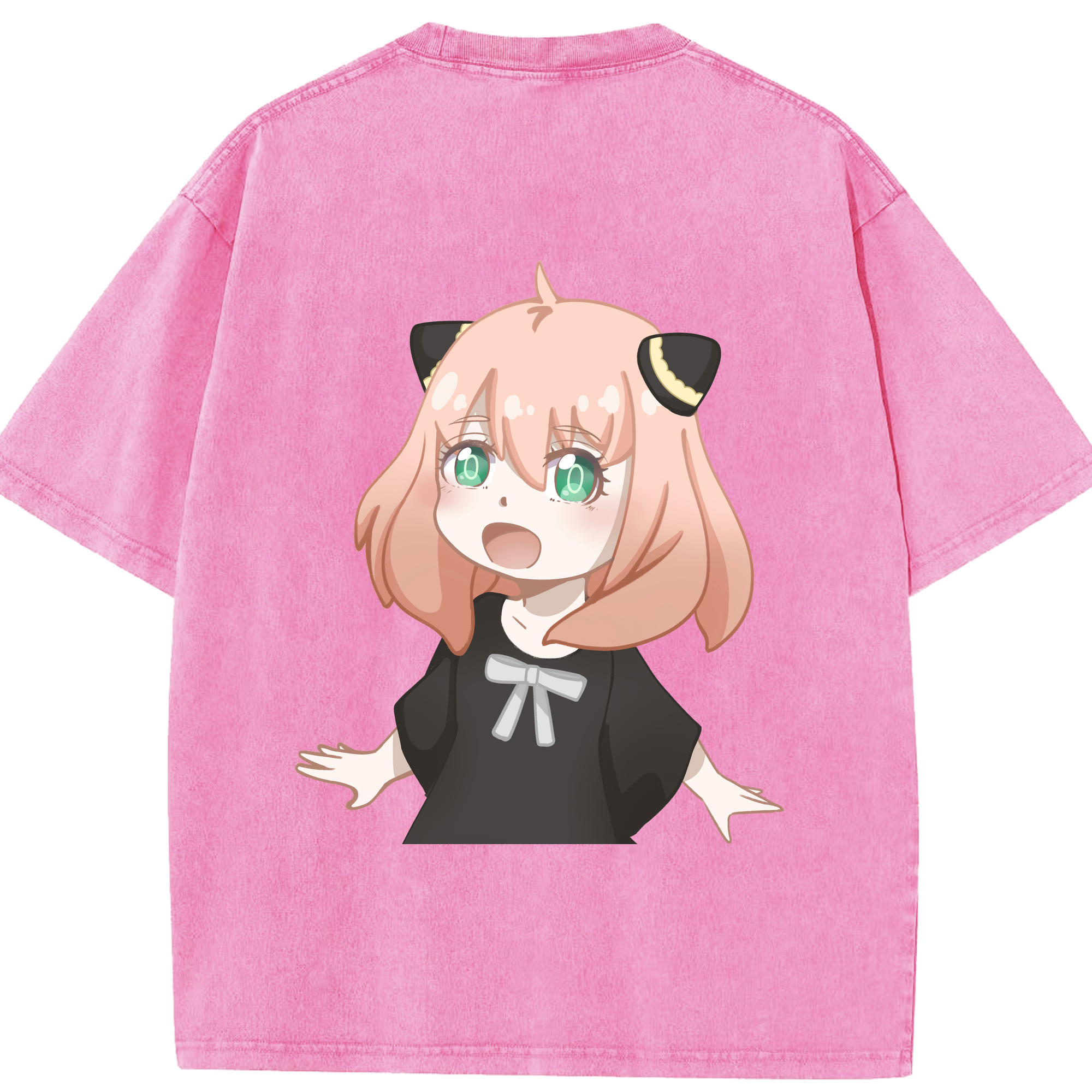（画像用） SPY×FAMILY间谍家家酒 綿100% ヴィンテージ風 半袖Tシャツ（背面プリント）